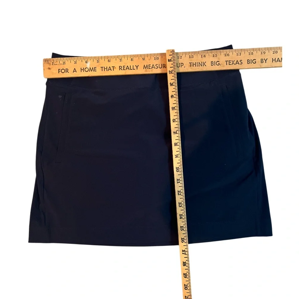 Athleta‎ Navy Blue Skort Womens 12 Athletic Built In Shorts Pockets